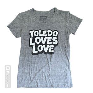 Jupmode Toledo Loves Love Grey Soft Casual T-shirt
